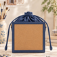 New Leaf Navy Blue  Square Potli Sling – Plain Handcrafted Bag
