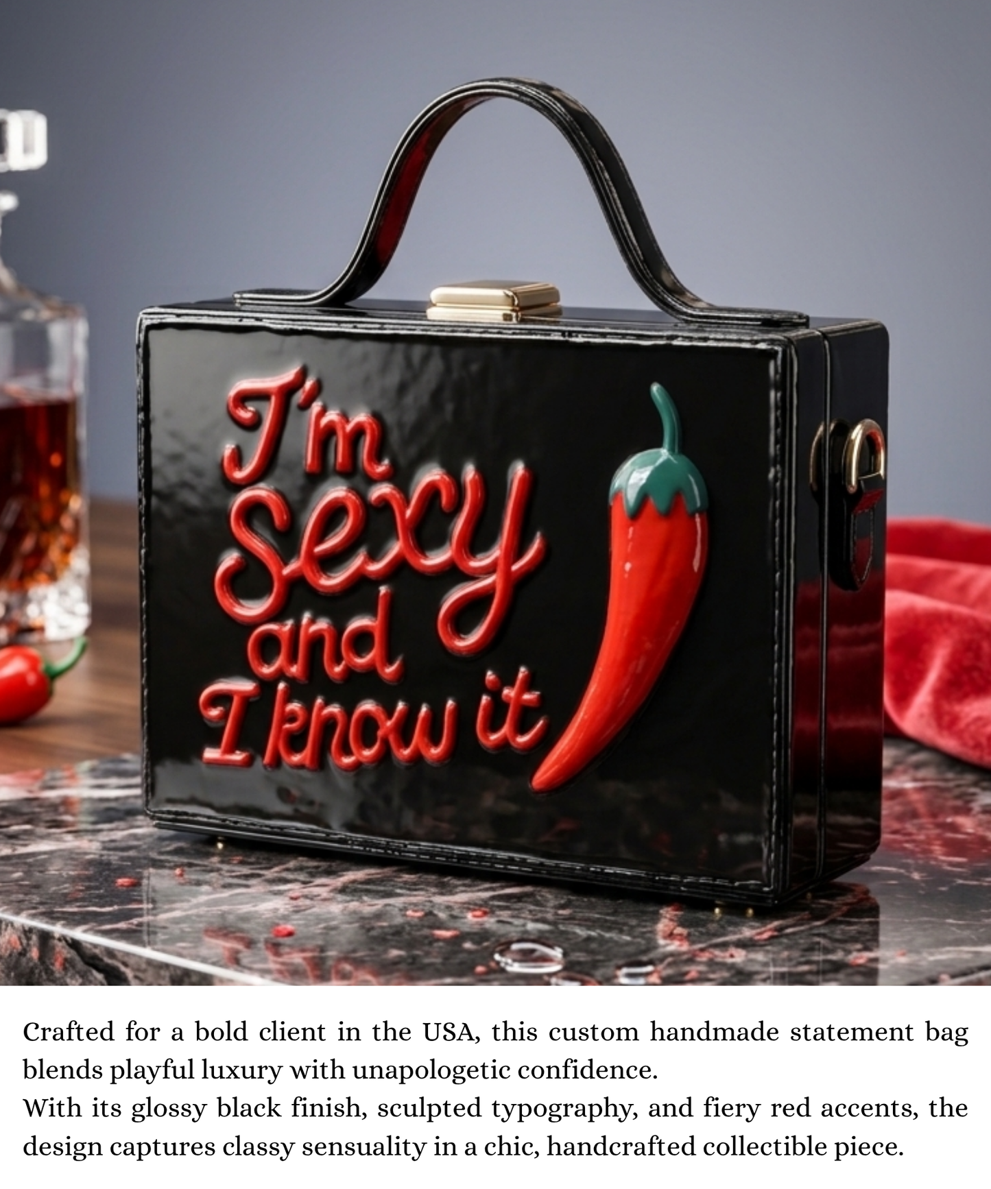 Custom Made Lippan Art Bag