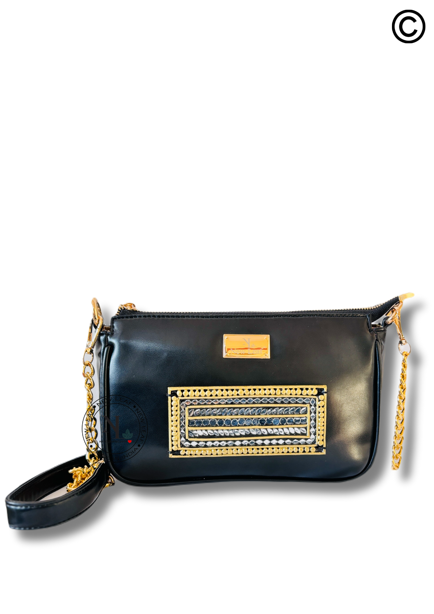 Bagwati Lippan Art Handcrafted Baguette Bag/Sling