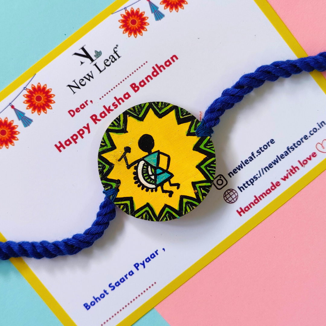 Warli Hand painted Rakhi