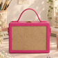 New Leaf Pink Rectangle Box Sling – Plain Handcrafted Bag