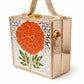 Mini Marigold Lippan Art Handcrafted Square Box Bag