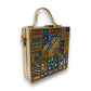 Royal  Charm Square Lippan Art Handcrafted Box Bag