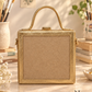 New Leaf Golden Square Box Bag Sling – Plain Handcrafted Bag