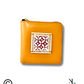 Mandala Yellow Lippan Art Mini Wallet