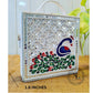 Peacock Lippan Art Handcrafted Square Box Bag