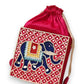 Elephant Lippan Art Medium Potli Sling