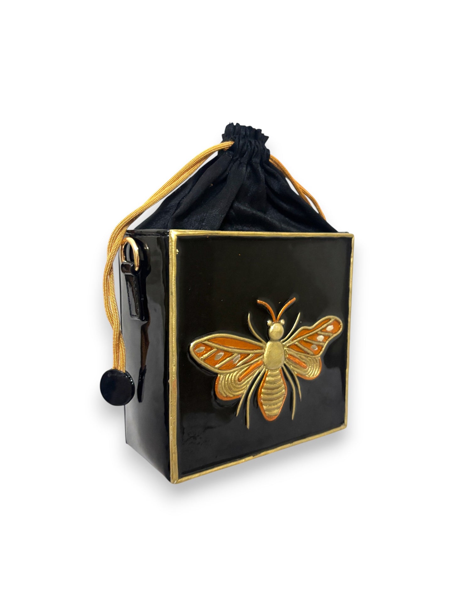 Butterfly Lippan Art  Medium Potli Sling