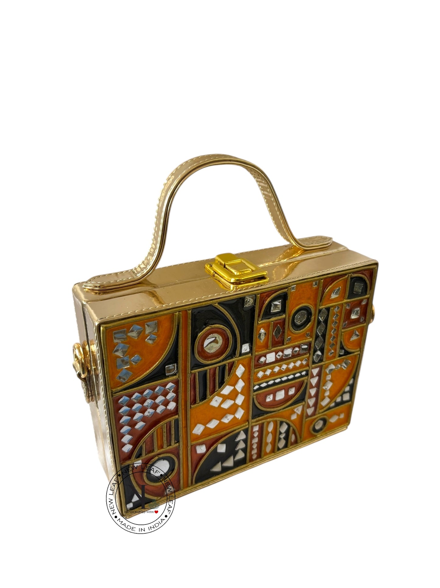 Party Lippan Art Box Sling Bag