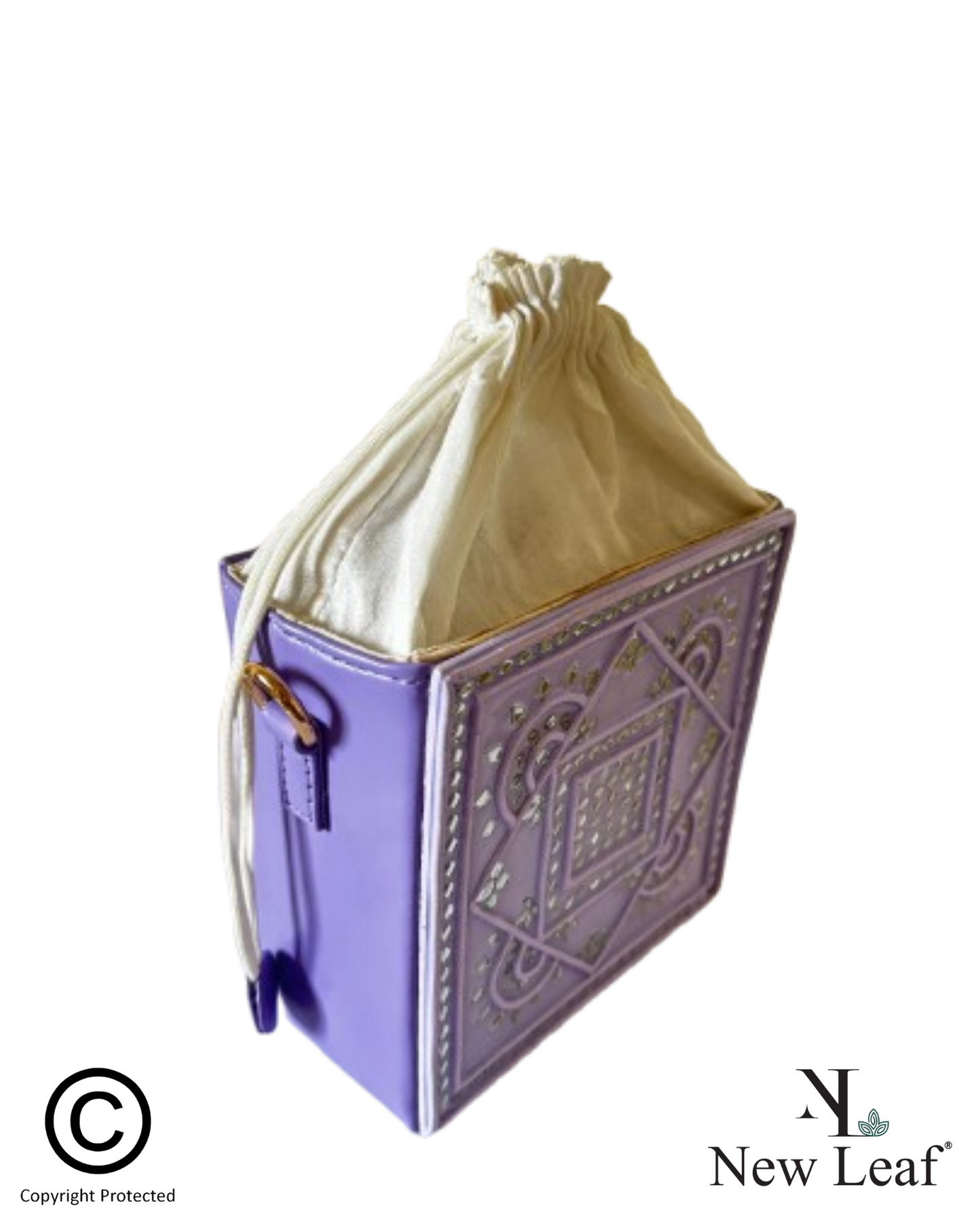 Lilac Lippan Art Potli Handcrafted Sling Bag