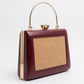 New Leaf  Maroon Trapezium Clutch Sling – Plain Handcrafted Bag