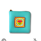 Lotus Teal Lippan Art Mini Wallet