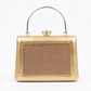 New Leaf Golden Trapezium Clutch Sling – Plain Handcrafted Bag