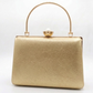 New Leaf Golden Trapezium Clutch Sling – Plain Handcrafted Bag