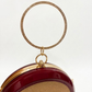 New Leaf Maroon Circle Clutch Sling – Plain Handcrafted Bag