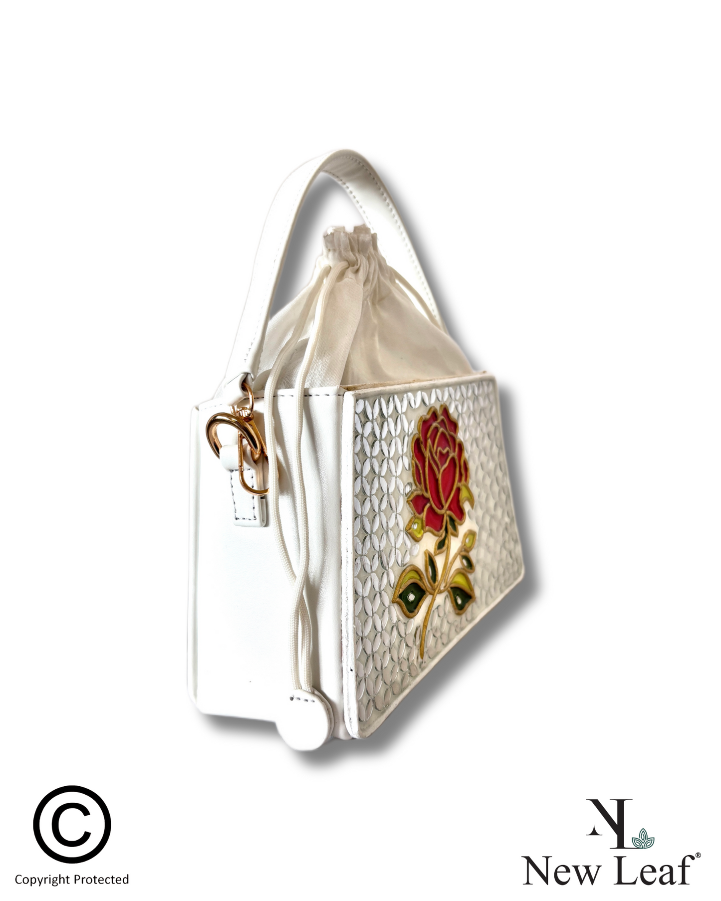 Rosé Grace – Trapezium Potli with Sling