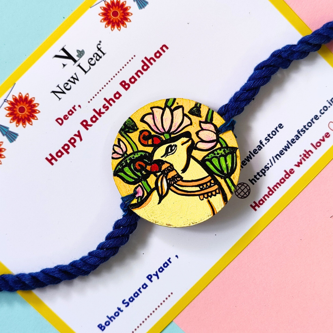 Cow Hand painted Rakhi