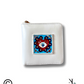 Heart Evil Eye White Lippan Art Mini Wallet