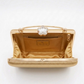 New Leaf Golden Trapezium Clutch Sling – Plain Handcrafted Bag
