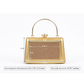 New Leaf Golden Trapezium Clutch Sling – Plain Handcrafted Bag