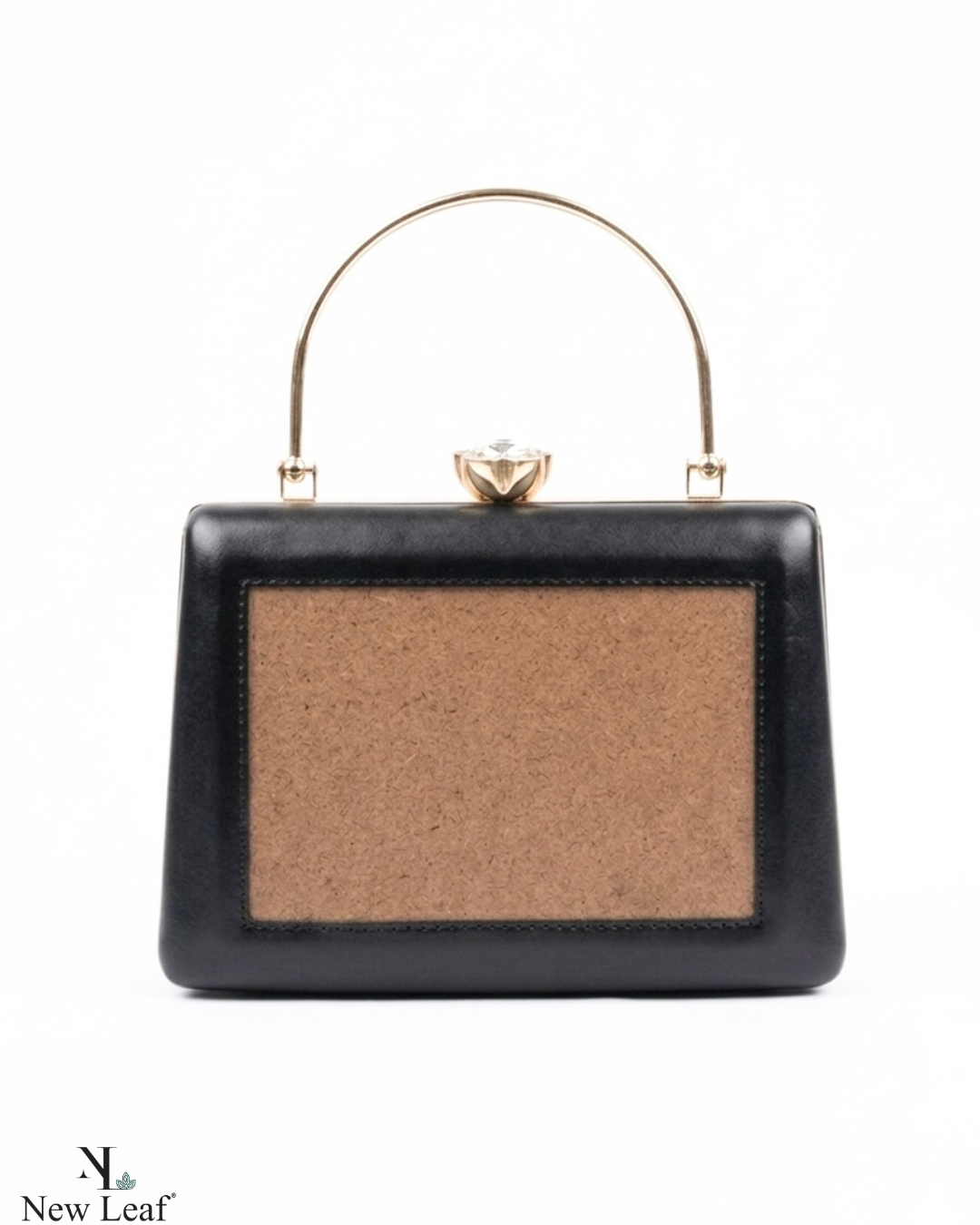 Black Trapezium Clutch Sling – Plain Handcrafted Bag