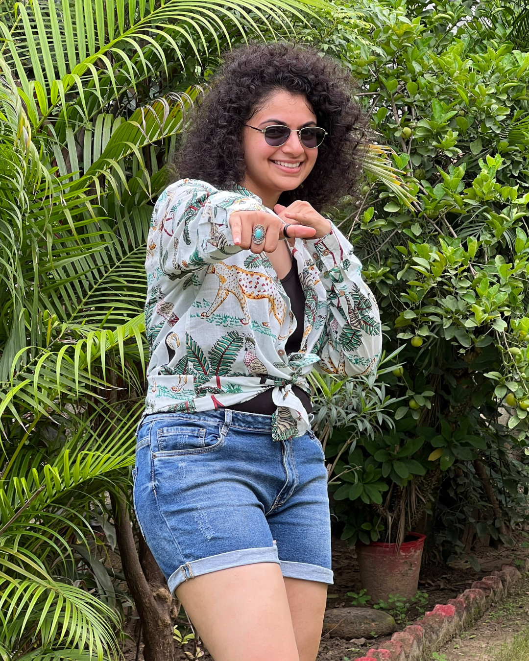 White Jungle Unisex Full Sleeves Shirt