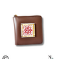 Mandala Brown Lippan Art Mini Wallet
