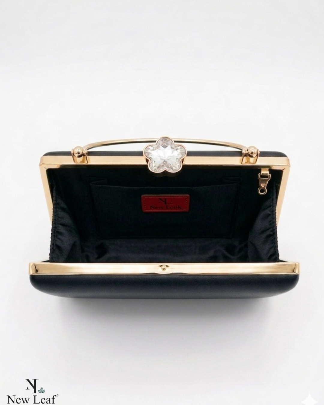 Black Trapezium Clutch Sling – Plain Handcrafted Bag