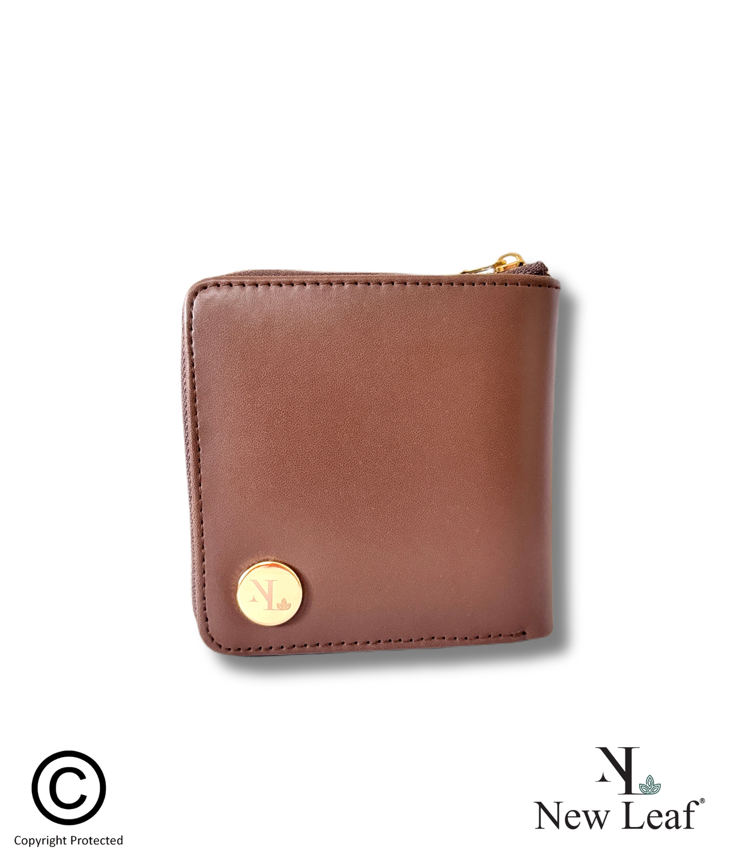 Mandala Brown Lippan Art Mini Wallet