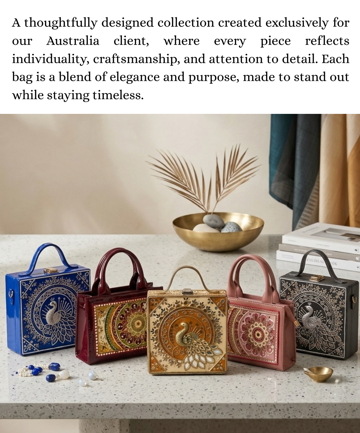 Custom Made Lippan Art Bag
