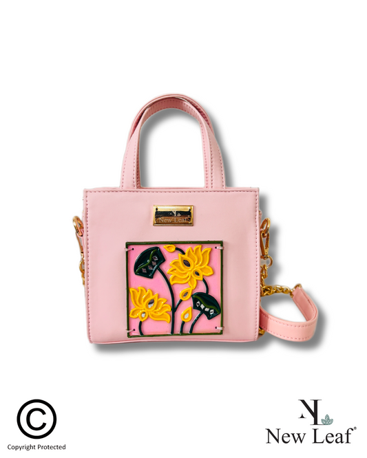 Pastel Floral Lippan Art Handcrafted Sling