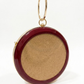 New Leaf Maroon Circle Clutch Sling – Plain Handcrafted Bag