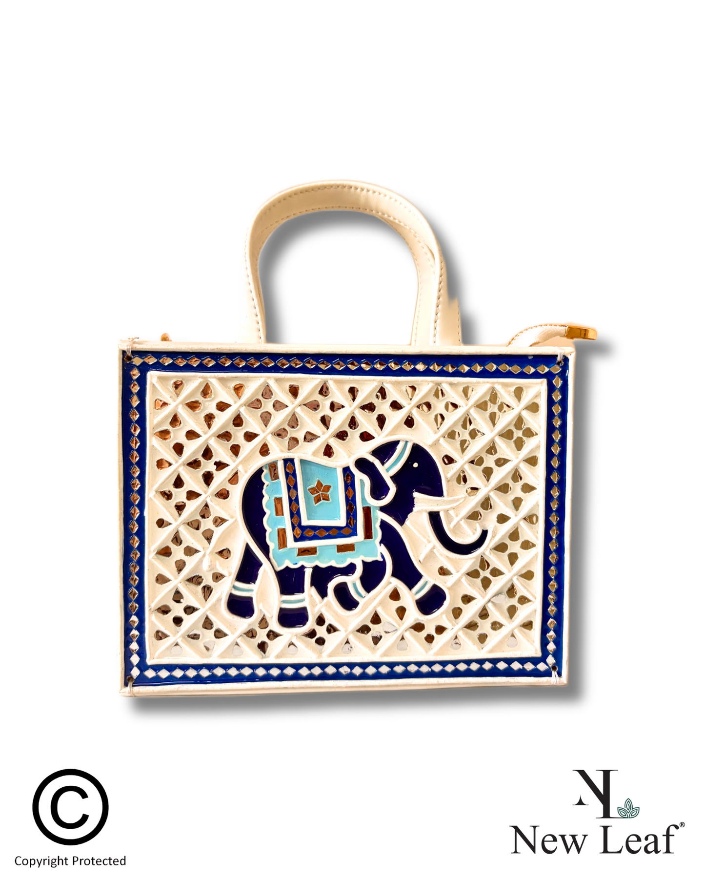 Royal Elephant Lippan Art Handcrafted Sling