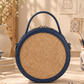 New Leaf Navy Blue Circle Handbag / Sling – Plain Handcrafted Bag