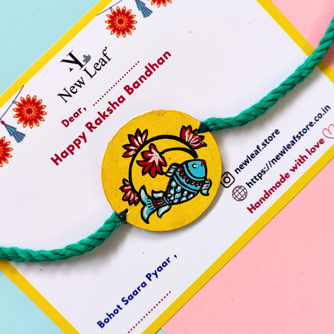 Fish Hand painted Rakhi