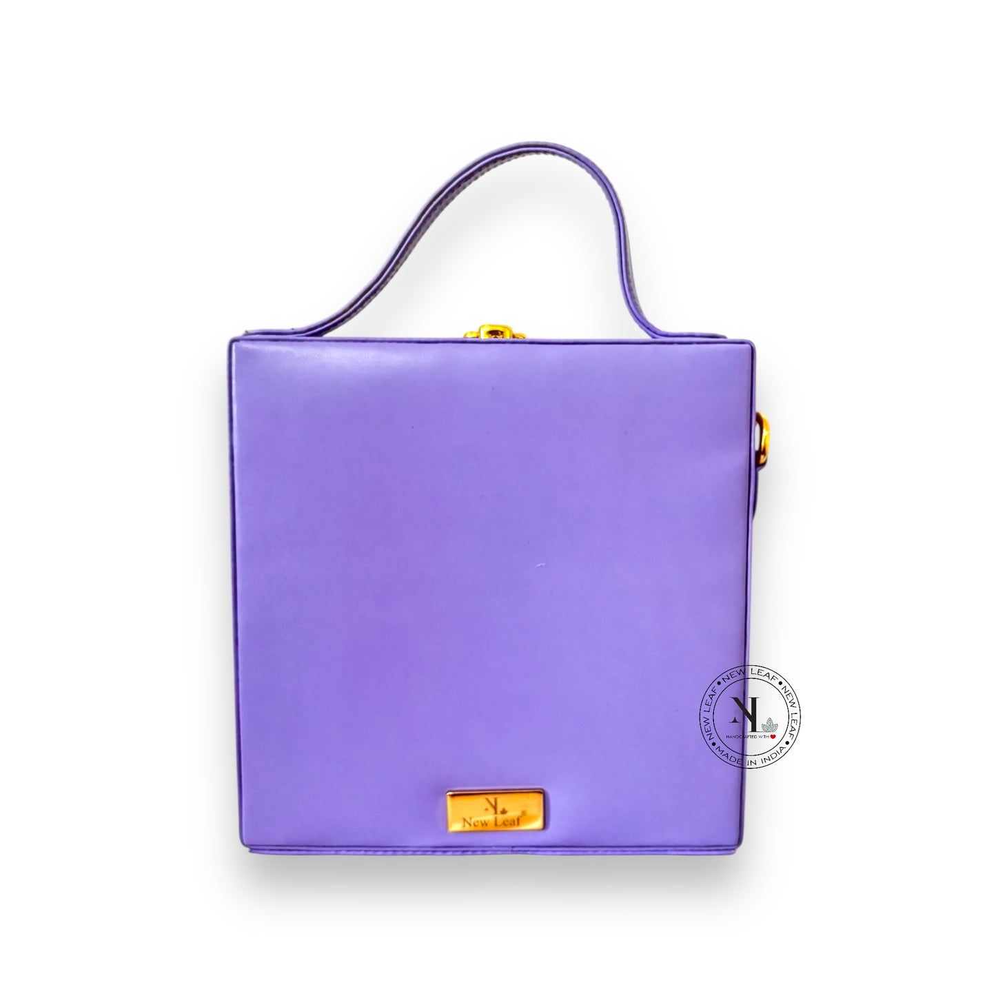 Violet Mirage Lippan Art Handcrafted Box Bag Sling