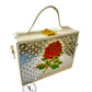 Rose Rectangle Lippan Art Box Sling Bag