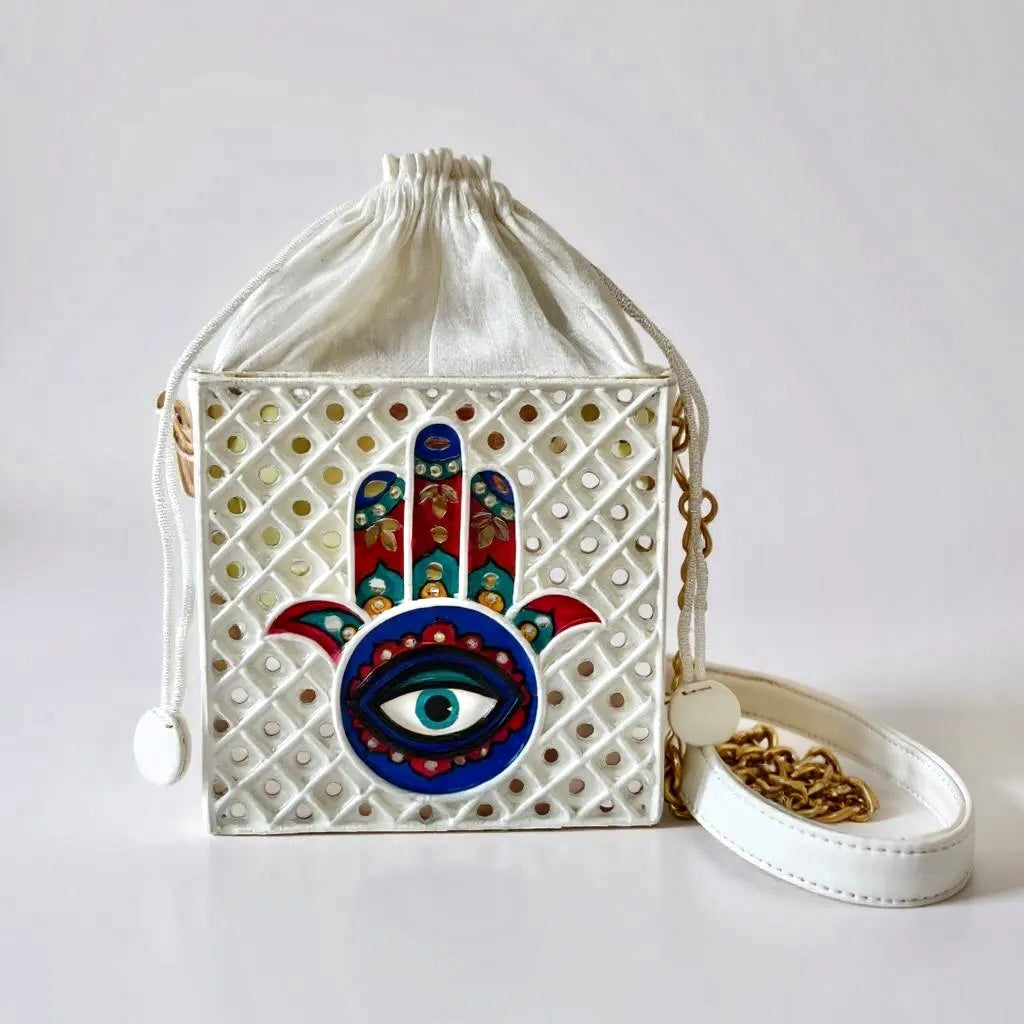 Hamsa Lippan Art Mini Potli Sling Bag