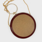 New Leaf Maroon Circle Clutch Sling – Plain Handcrafted Bag