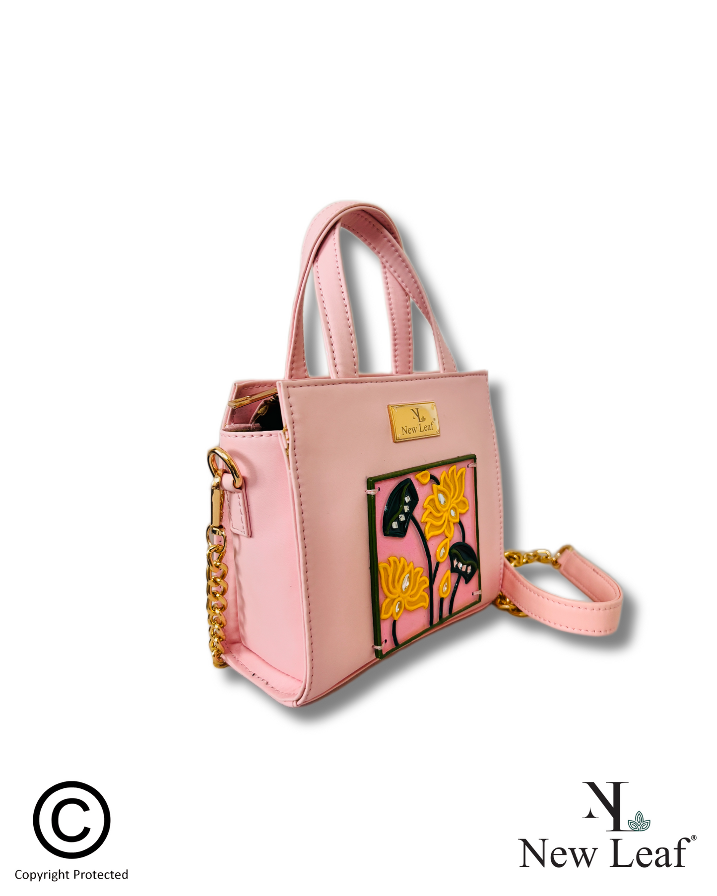 Pastel Floral Lippan Art Handcrafted Sling