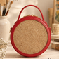 New Leaf Red Circle Handbag / Sling – Plain Handcrafted Bag