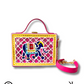 Elephant Lippan Art Box Sling Bag