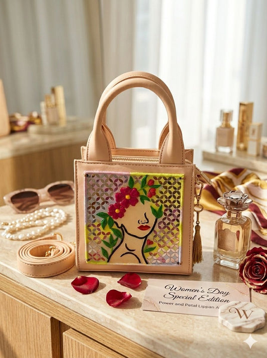 Petals & Power Lippan Art Handbag/Sling