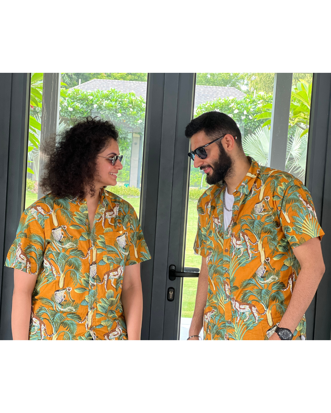 Leopard Unisex Short Sleeves Shirt