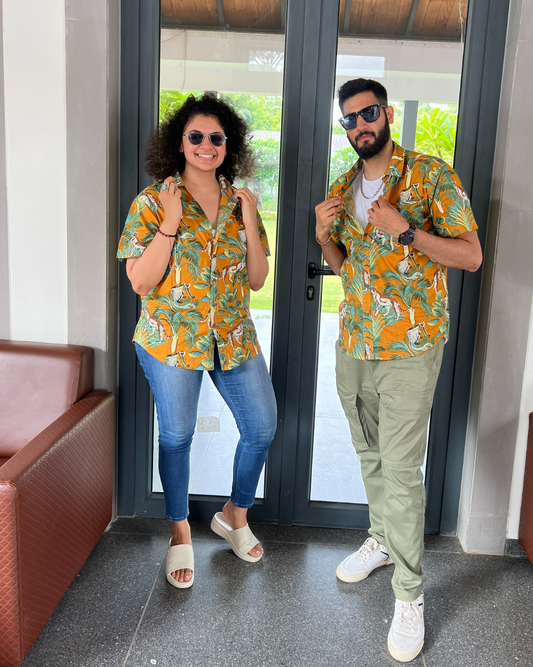 Leopard Unisex Short Sleeves Shirt