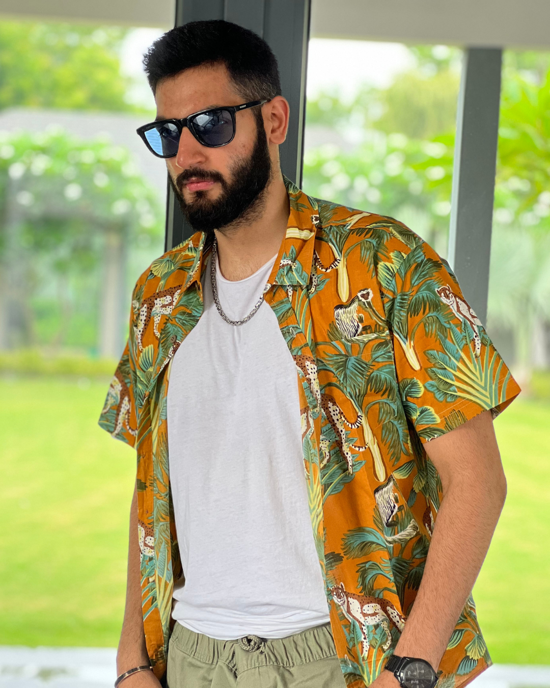 Leopard Unisex Short Sleeves Shirt