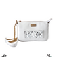 White Charm Lippan Art Handcrafted Baguette Bag/Sling