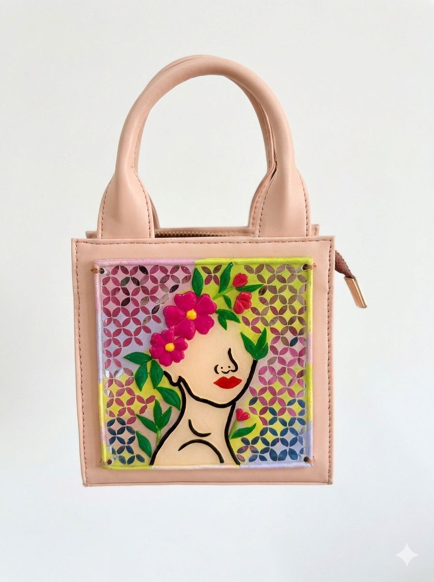 Petals & Power Lippan Art Handbag/Sling