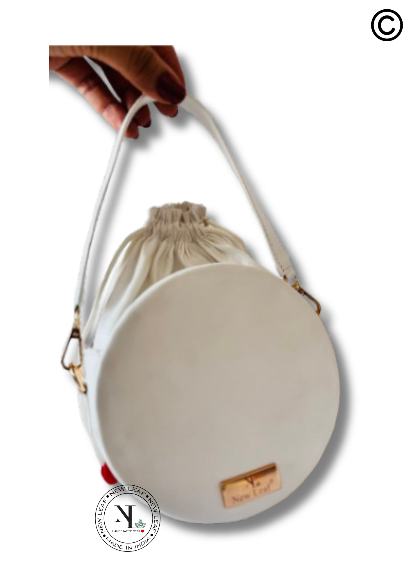 Blushing Rose Lippan Art Potli Sling Bag