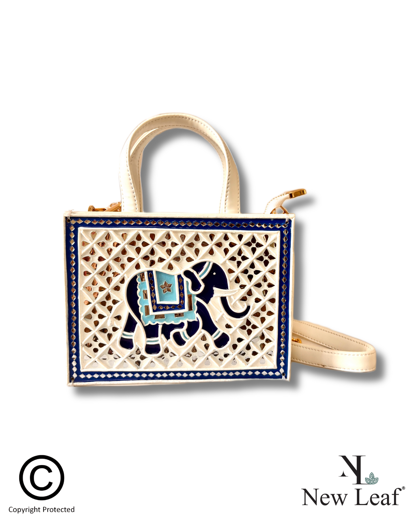 Royal Elephant Lippan Art Handcrafted Sling